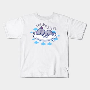 Whisker Rebellion Let Me Sleep Cat Kids T-Shirt